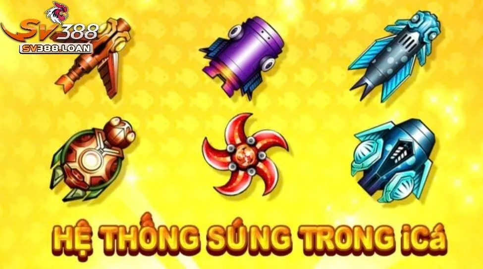 Bắn Cá Ica Sv388 Cùng Tham Gia Cổng Game Hấp Dẫn Nhất 4 Kho súng siêu khủng trong ICA